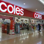 Front of Coles Supermarket in Plenty Valley Shopping Centre in Mill Park, Melbourne